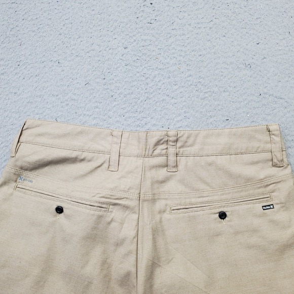 Hurley Golf Khaki Shorts Men 30 Tan 2-Way Stretch H2O-Dri Breathe 19" MWS0006500 - Picture 10 of 10
